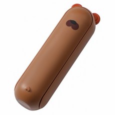 小羊生活市集 卡通造型水洗黏毛器 攜帶方便 ABS材質, 1個, 小棕熊