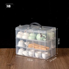 보관함 찻잔 데스크탑 수납 다도 티컵 투명, 1개, 대형 3  가드는 분리 가능