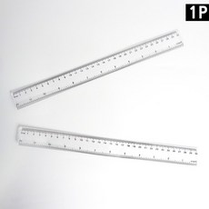 FANKK-1826-투명 플라스틱자 30cm 5개