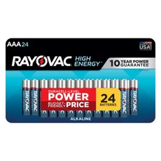 Rayovac 고에너지 AAA 배터리 (24팩) 알카라인 트리플 A 156827, Rayovac 고에너지 AAA 배터리 (24팩), 알카