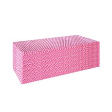 抽取式吸水清潔布盒裝, 紅色菱形紋抹布袋裝 29*60cm x 25片, 1個, 1個