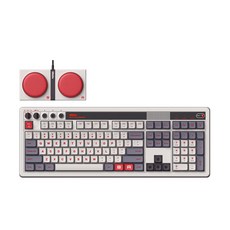 8BitDo 레트로 108 3모드 유무선 기계식 키보드 FIFA, 그레이 (N 버전), 백축