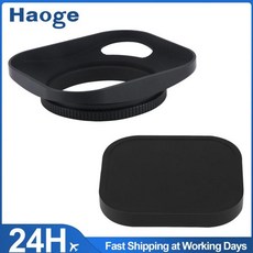 Haoge-46mm 메탈 스크류 인 렌즈 후드 필터 스레드 포함 레이카 카메라용 할로우 아웃 캡 검정색, 01 China Mainland
