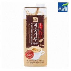 푸르밀 미숫가루우유 750ml x 2팩 꿀이든 6곡우유, 2개