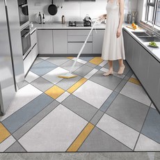 키친매트 대형 주방매트 가죽 미끄럼방지매트 바닥매트 현관 신발장 매트 싱크대매트 다용도 커팅, E001, 1개