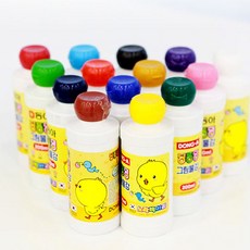 동아 노랑병아리 딩동댕 그림물감 200ml, 황토