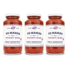 요마마스푸드 디바인 치안티 와인 토마토 소스, 3개, 708g