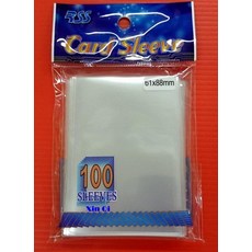 RSS卡牌保護套61x88mm，100入裝，透明卡套，遊戲卡牌保護必備, 白色, 100