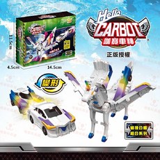 變形金翼飛龍 機器人, 1個, 炫彩藍天馬-二合一[正版授權]