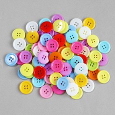 PVC원형단추(2cm), 이백개입*1봉