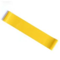 0.35mm-1.1mm 5 색 요가 저항 고무 밴드 실내 피트니스 장비 필라테스 스포츠 훈련 운동 탄성, 01 YELLOW, 1개