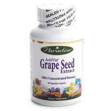 Paradise Herbs 葡萄籽萃取素食膠囊, 90顆, 1罐