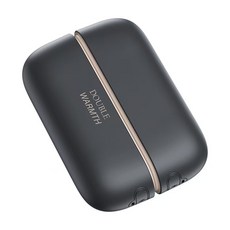 磁吸式暖手寶 三檔調溫 雙面發熱 安全防爆 迷你便攜暖手器, 黑色, E16