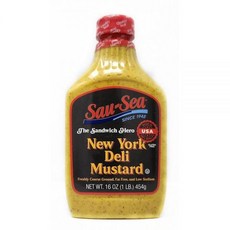 뉴욕 델리 스타일 머스타드 사우 씨 473.2ml16온스 병 [호환], 뉴욕 델리 스타일 머스타드 사우 씨 473.2ml(16