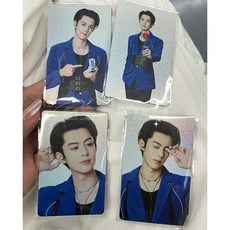 臺灣出貨-【官方正品】王鶴棣代言安慕希限量限定小卡應援週邊明信片禮物, 1個, 隨機盲盒一張