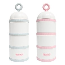 키니비니 휴대용 3단 분유케이스 1+1 분유보관 소분통 아기간식통 과자통, 1개