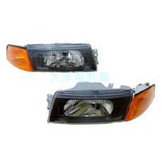 大禾自動車 黑框大燈 適用 MITSUBISHI 三菱 EVO LANCER VIRAGE 99-00, 1個