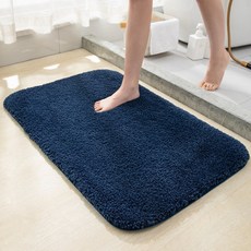 <르코이> 빨아쓰는 호텔식 욕실 발매트 먼지없는 부드러운 흡수 빠른 논슬립 네이비, 8.네이비