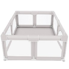 KIDS PARK BSMI合格兒童遊戲圍欄, 高級灰, 1個