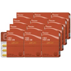 수용성 커큐민 100% 인도산 강황 영양제 식약청인증 HACCP, 60정, 12개