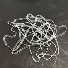 【台灣製造】TPU環保無硫橡皮筋 No. 26*0.5mm*4mm (100公克/包) 不易氧化 不會黏的橡皮筋, 1個, 透明色, 透明色