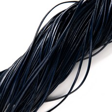인조가죽 폴딩 레이스끈 2MM - 네이비 100M, 단품