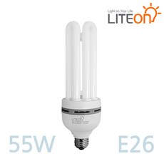 삼파장램프 EL 55W (E26) EL램프 삼파장전구 형광등, 주광색, 1개
