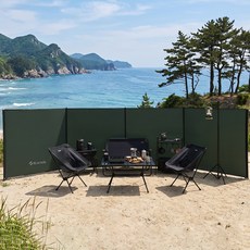 카르닉 에어쉴드 캠핑 윈드브레이크 윈드스크린 바람막이 가림막, 딥카키