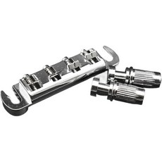 4현 베이스 기타용 콤보 브릿지 테일피스 현 간격 15mm 크롬 도금 기타 부품 2360680, Silver