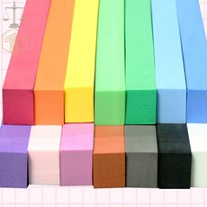 MP6 사각칼라막대 20T 5개세트 반품불가 EVA스펀지, 빨강