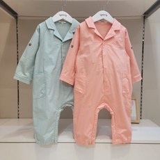 [아가방] 강남점*70% / 예쁜색감에 멋스런 점프수트/소매 롤업으로 또다른 느낌/간편한 지퍼 스타일/아가방 점프수트