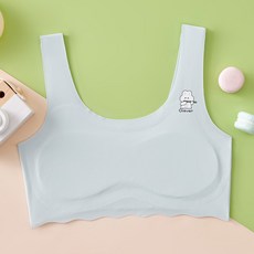 DIU 發育期女童學生內衣防凸點寬肩帶背心無痕運動舒適防走光少女文胸