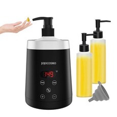 조조코스모 마사지 오일 워머 디지털 로션 스파용 크림 히터용 자동 집 두 개의 병 디스펜서블랙 포함, BLACK
