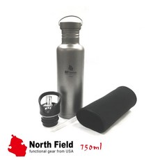 North Field 純鈦水壺 750ml, 鈦色 OS, 1個