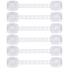 MD global 安全雙鎖抽屜鎖, 6入