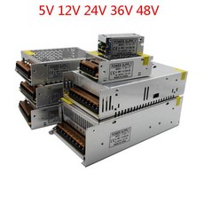 조명 변압기 DC 5V12V24V36V48V 스위치 전원 공급 장치 어댑터 LED 스트립 드라이버 램프 60W 100W, 03 24V용, 05 1A, 01 110V용