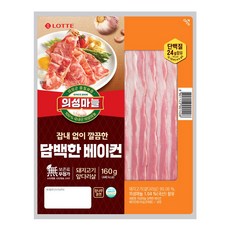 롯데 의성마늘 담백한 베이컨 160g, 1개