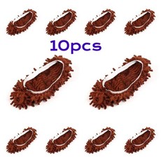 게으름뱅이 슬리퍼 세탁 신발 커버 걸레 양말 먼지 머리카락 청소용 집안, 3. 10pcs-brown, 1개