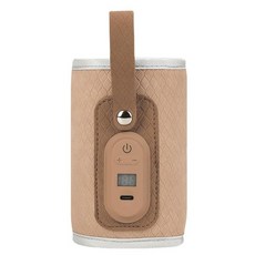 Baby Nursing Bottle Heater B Powered Digital Display Milk Thermal for Outdoor, 06 분홍색, 1개