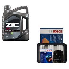 레이 1.0 가솔린 터보 지크 X7 5W30(4L)/SP 엔진오일세트 0356-2441, 1개