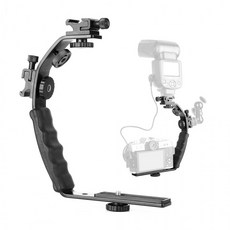 카메라 핸들 그립 핫슈 홀더 플래시 L형 연장 브라켓 모노포드, 1개, 상세페이지 참조