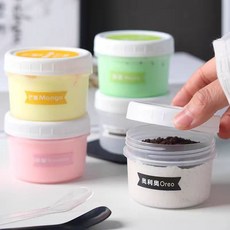 嘟嘟罐 圓形布丁杯 奶皮子酸奶杯 一次性外賣打包盒, 1個