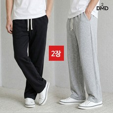 다몬딱 2장세트 편안한 와이드 남성 트레이닝 바지 남자
