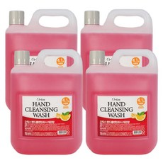 오릭스 대용량 핸드워시 물비누 레몬향, 4.1kg, 4개