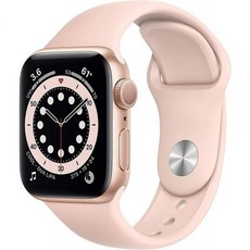 애플워치 피트니스트래커 스마트워치 밴드 Apple Watch 시리즈 6 GPS 셀룰러 40mm - 핑크 샌드 스포츠 밴드가 있는 골드 알루미늄 케이스 리퍼, 애플워치 피트니스트래커 스마트워치 밴드 Apple Wa
