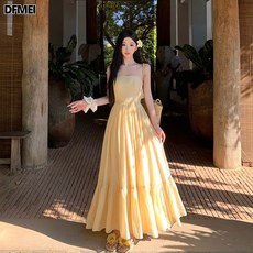 DFMEI 露背度假連衣裙
