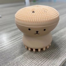 洗臉刷 雙頭矽膠洗臉刷 手動潔面儀 深層清潔毛孔 溫和去角質, 1個, 小章魚膚色, 小章魚膚色