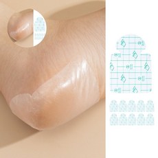 발 뒷꿈치 갈라짐 보습 보호 투명 필름 패치 10p 풋패치 발관리 onl+0239LV