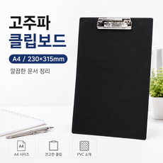 고주파 클립보드, 1개, 블랙 1개, 블랙