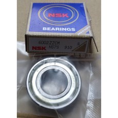 【榮展五金】NSK 6002Z 日本深溝球軸承 滾珠軸承 雙面蓋培林 鐵蓋軸承 雙封閉鐵蓋軸承, 1個